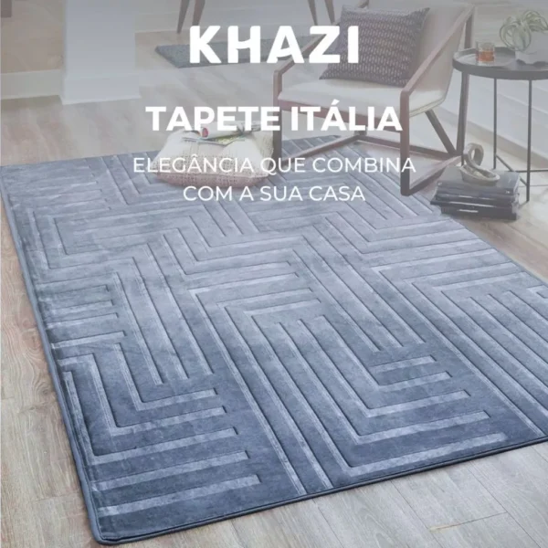 Tapete de Sala Itália Aveludado Premium Vários Tamanhos e Cores Quarto Antiderrapante Moderno - Image 6