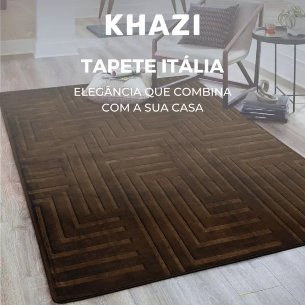 Tapete de Sala Itália Aveludado Premium Vários Tamanhos e Cores Quarto Antiderrapante Moderno - Image 3