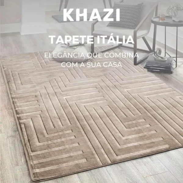 Tapete de Sala Itália Aveludado Premium Vários Tamanhos e Cores Quarto Antiderrapante Moderno - Image 7