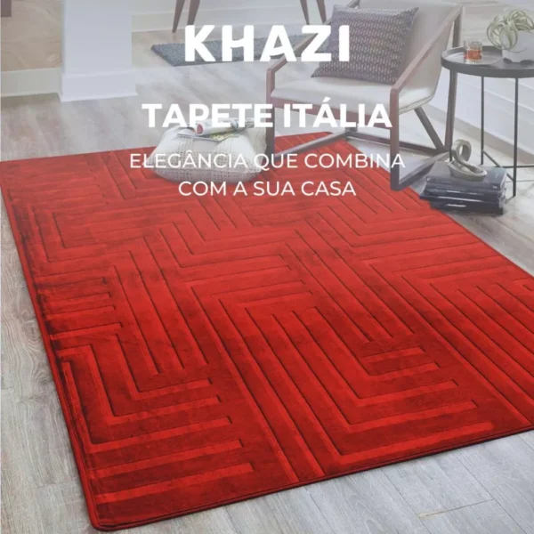 Tapete de Sala Itália Aveludado Premium Vários Tamanhos e Cores Quarto Antiderrapante Moderno - Image 4