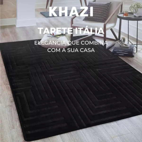 Tapete de Sala Itália Aveludado Premium Vários Tamanhos e Cores Quarto Antiderrapante Moderno - Image 5