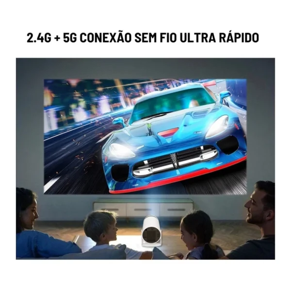Projetor 4K, HD, 150 Polegadas - Celular, Tv B0x, Xbox, PS, Pc, Wifi HY300 - Image 5